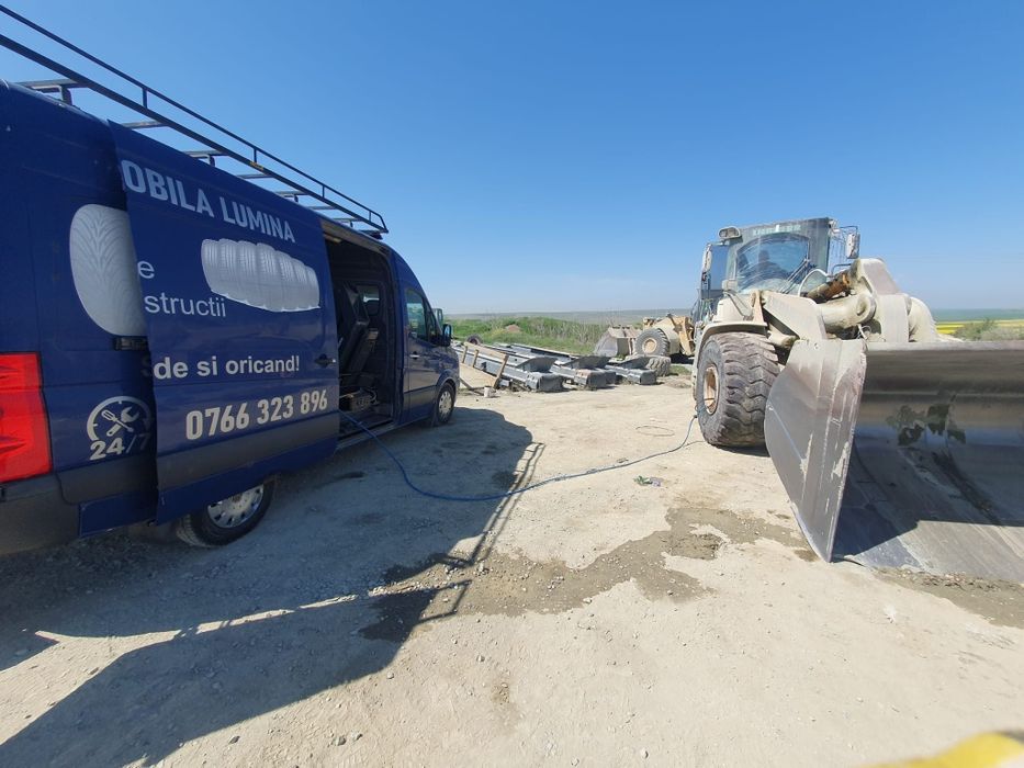Servicii vulcanizare mobila Lumina pentru dube , camioane , utilaje