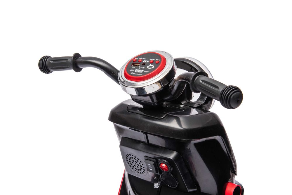 Scuter electric cu remorca, telecomanda, Kinderauto BJBTK3 2x35W Black