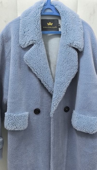 Тедди серо-голубого цвета, новая, не ношеный