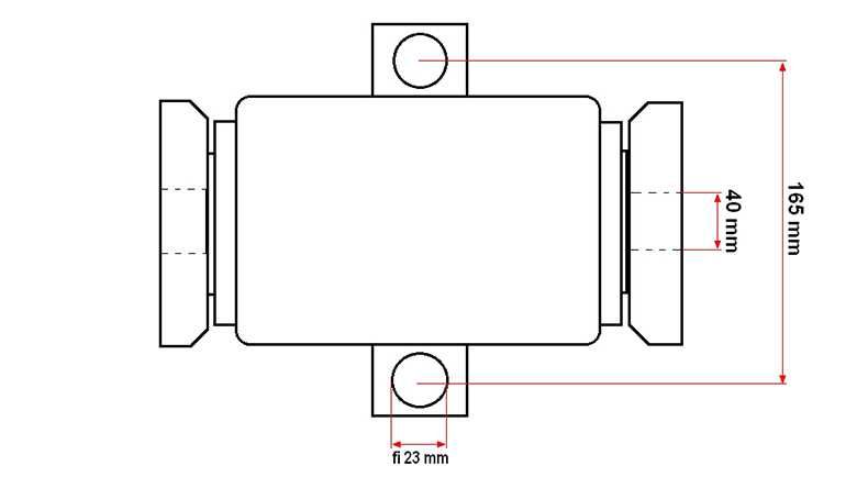 Lagar cu semimosor pe rulment 32015 cu patrat de 40 mm