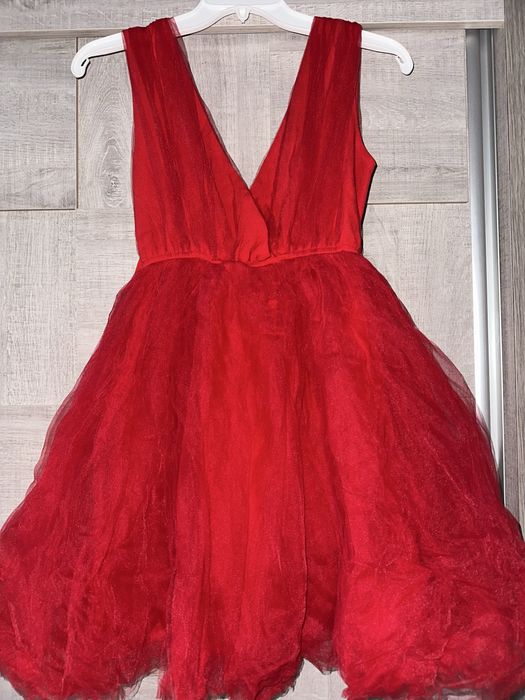 Пышное коктейльное платье