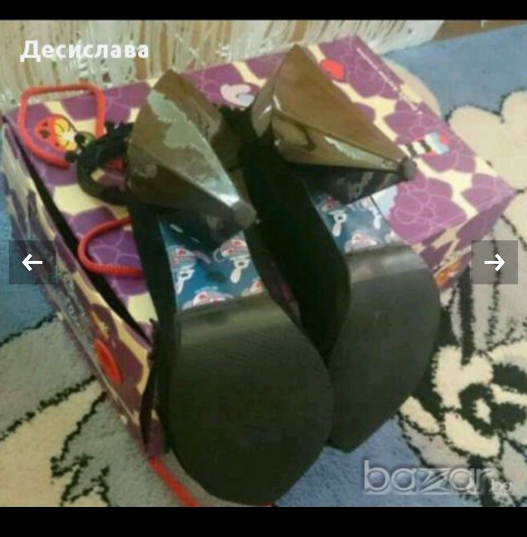 Обувки с диамантен ток Irregular choice