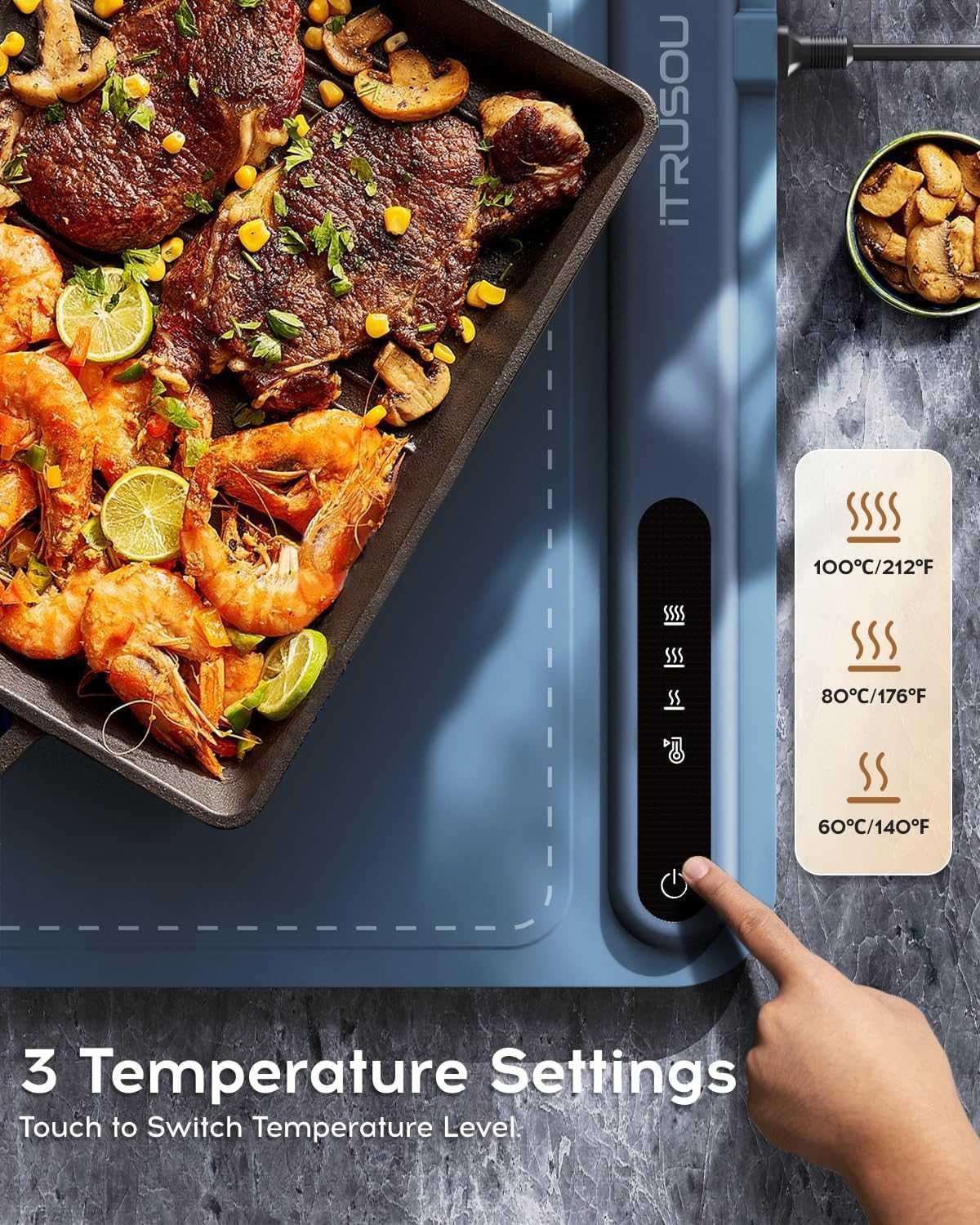 Затопляща плоча за храна,напитки и други iTRUSOU Warming Plate