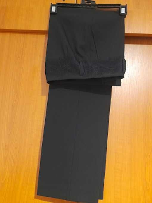Pantaloni din stofa fina, negri, eleganti, marimaea 36(S)