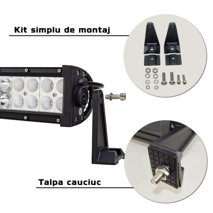 LED BAR auto CURBAT 240W SPOT / COMBO 12V - Lungime 106.5 CM