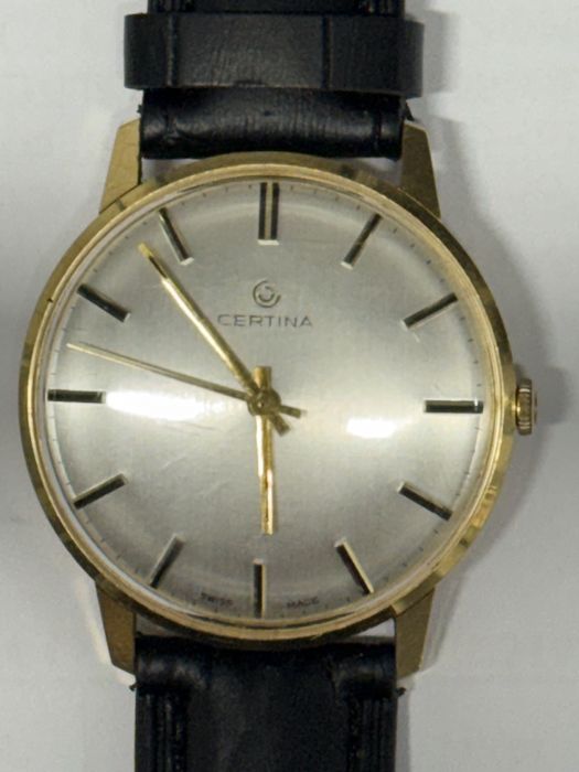 Ceas mecanic (Certina) din aur de 18K