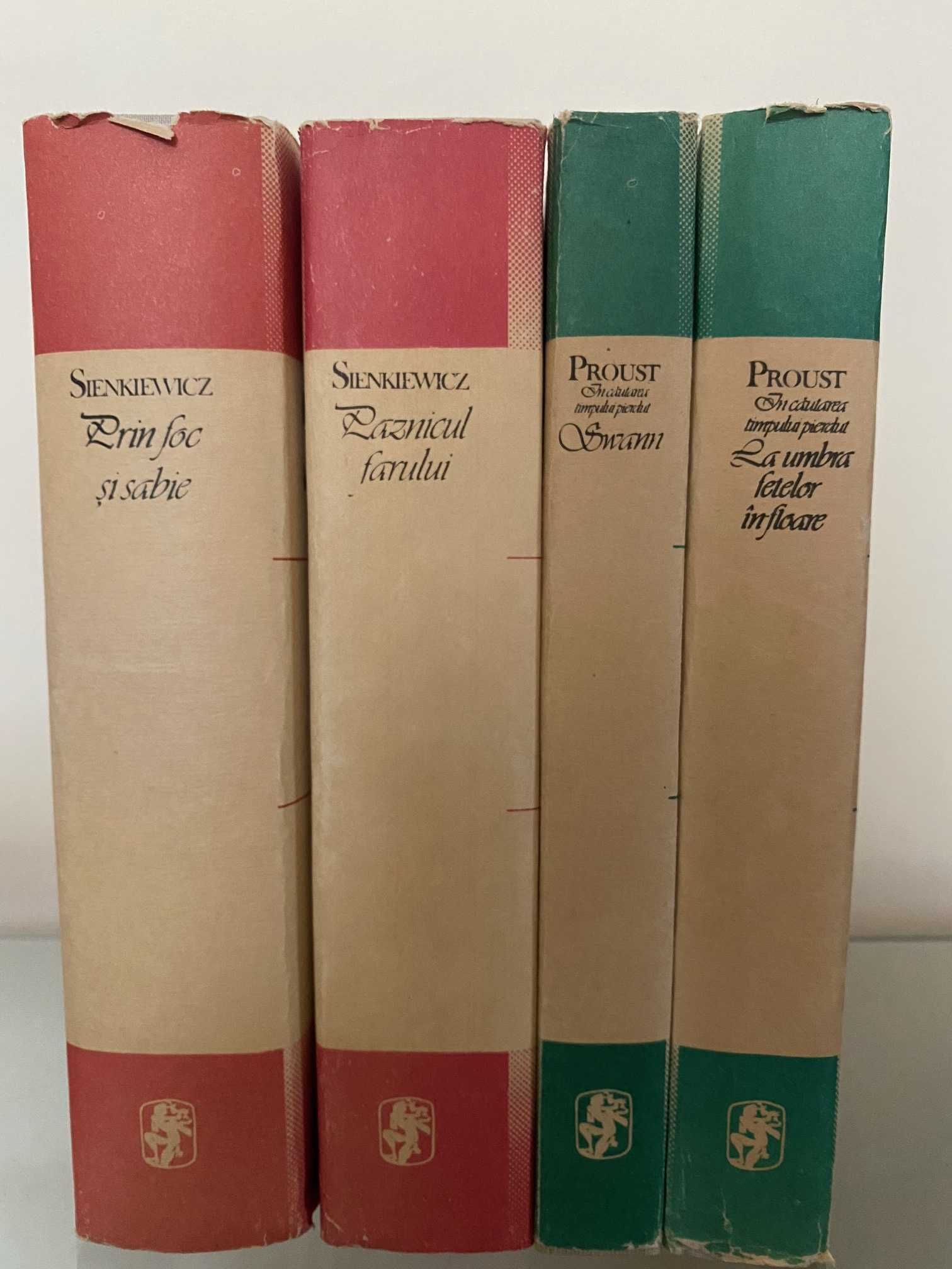 4 romane clasice Proust si Sienkiewicz - colectia Univers