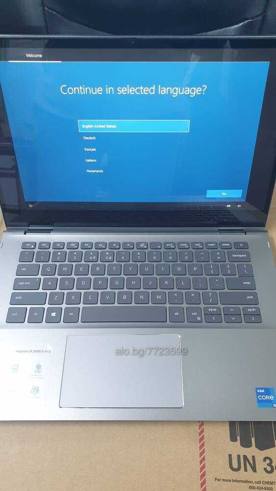 Лаптоп 2 в 1 Dell Inspiron 5406, Intel® Core™ i5-1135G7 - УЛТРАБУК !