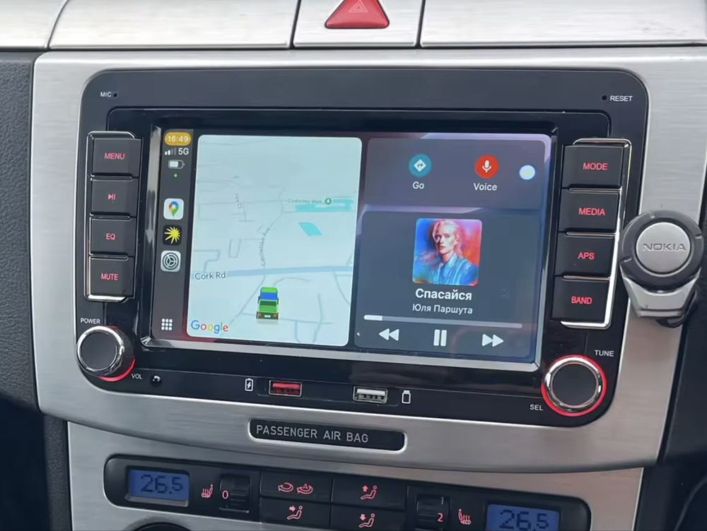 Navigatie Carplay Android Volkswagen VW Seat Skoda ( Waze Youtube etc)