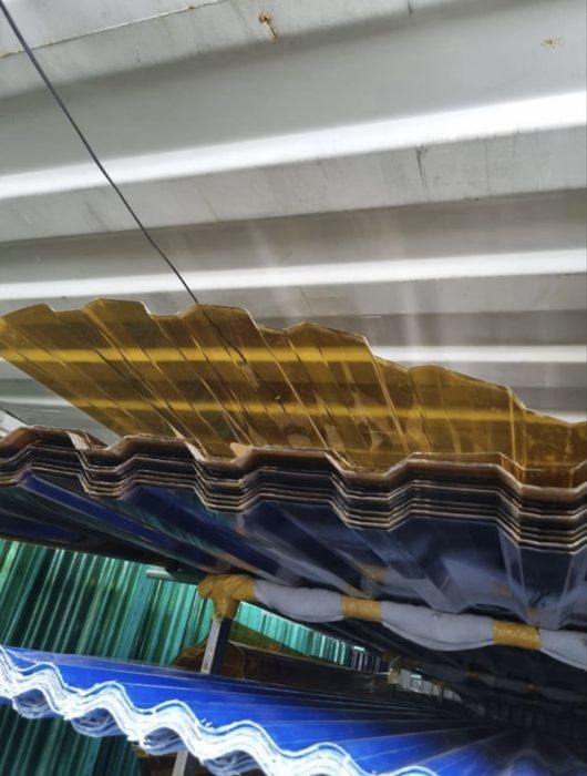 Поликарбонат Трапеция Монолит Прозрачный Профнастил Профилированный