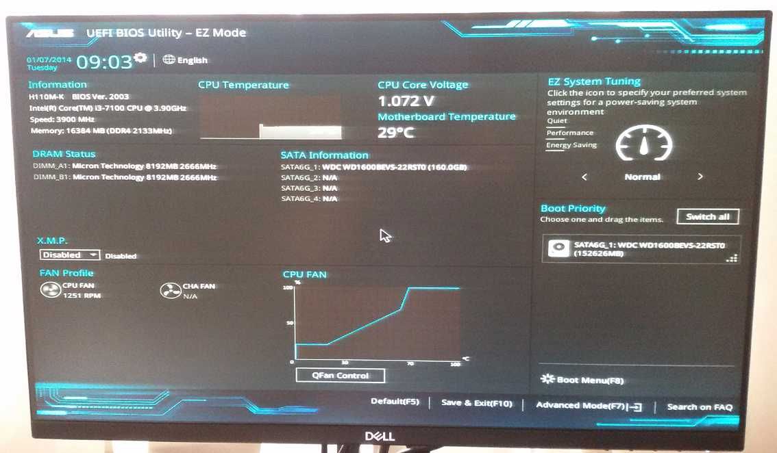 Дънна платка Asus H110M-K + CPU + FAN Socket 1151