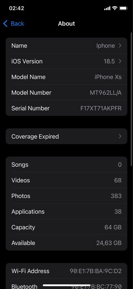 IPhone Xs