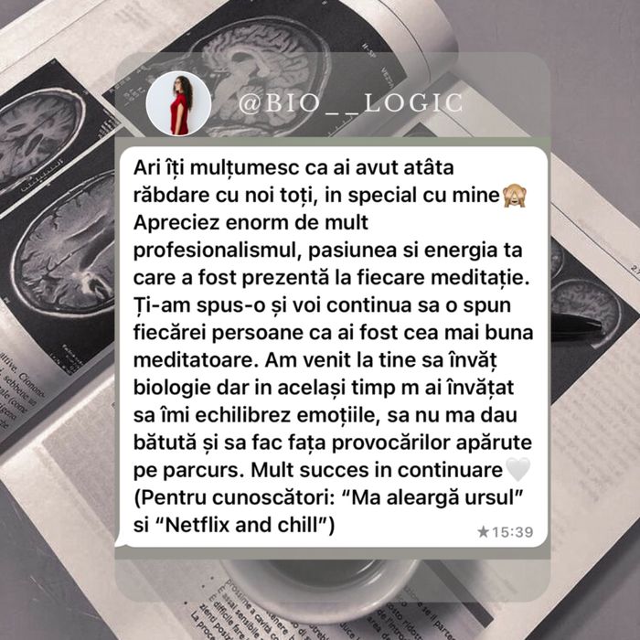 MEDITAȚII BIOLOGIE (bac și admitere medicină)