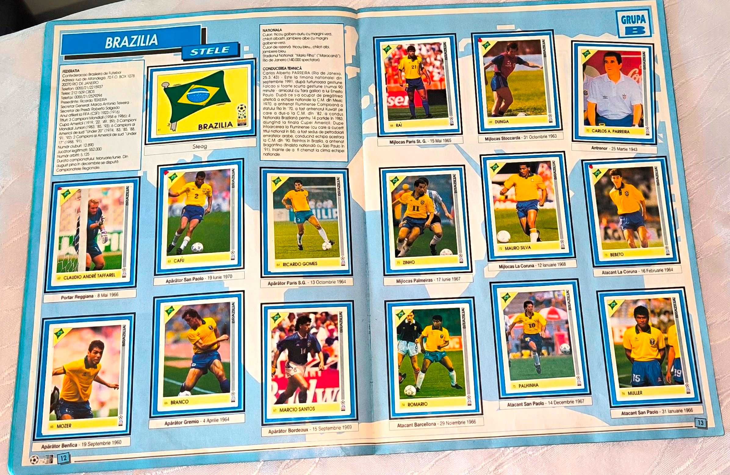 Foarte Rar! Campionatul Mondial De Fotbal Din Sua 1994, Album Complet
