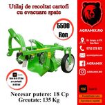 Utilaj de recoltat cartofi cu evacuare spate utilaj nou Agramix