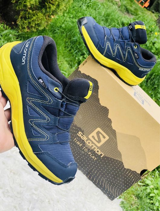 Bocanci baiat SALOMON-marimea 37,inter23,5,cm,imperm,nu  PIELE GEOX
