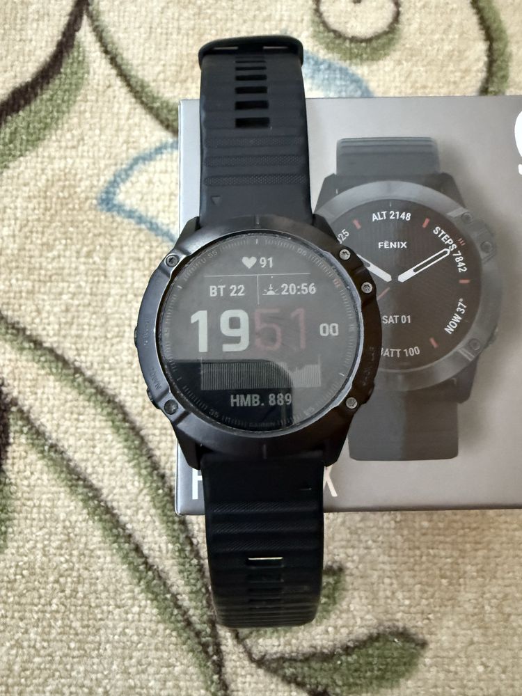GARMIN 6X Sapphire Карбоново сив DLC