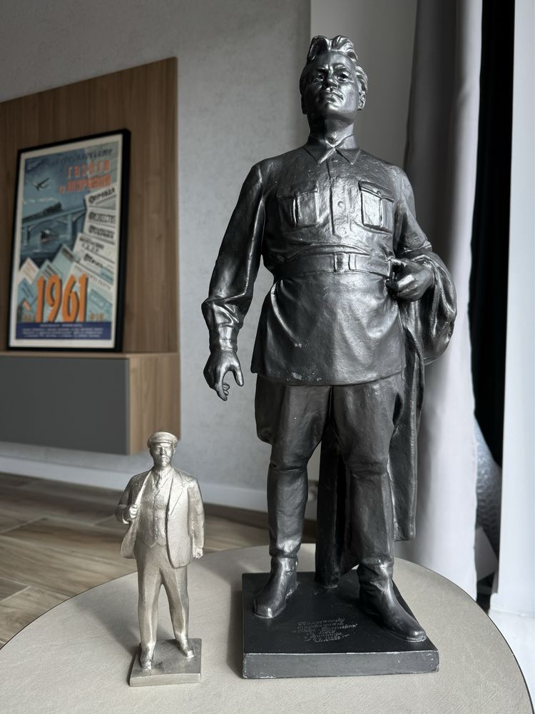 Figurină Statuie Piedestal Kirov 57cm 10kg URSS Rusesti Sovietico USSR