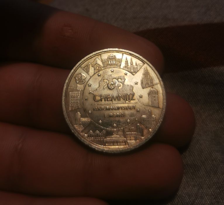 Vând monedă de argint(925) de 20 Euro,