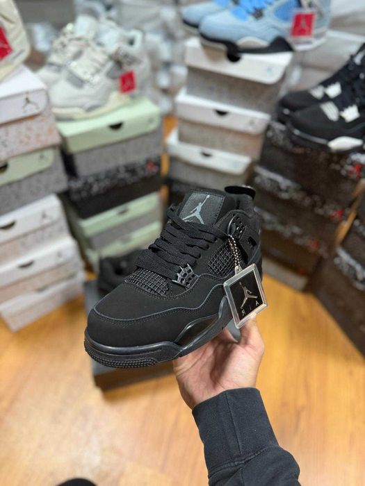 #TrueToSHoe# Nike Air Jordan 4 Black Cat - Livrare Cu Verificare -