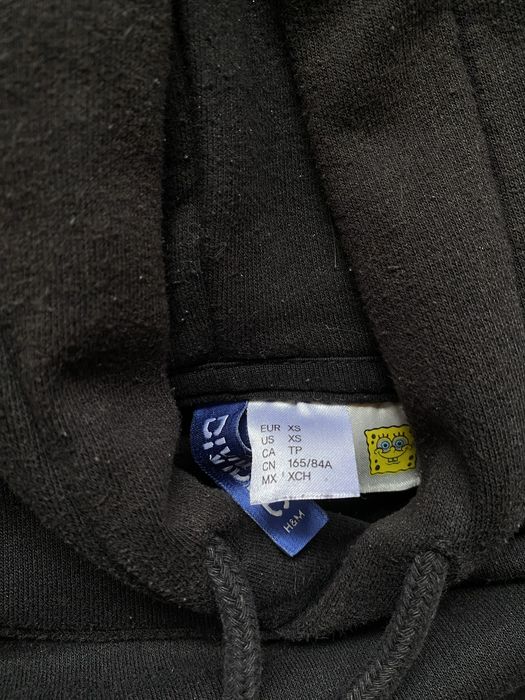 Черно худи със Spongebob