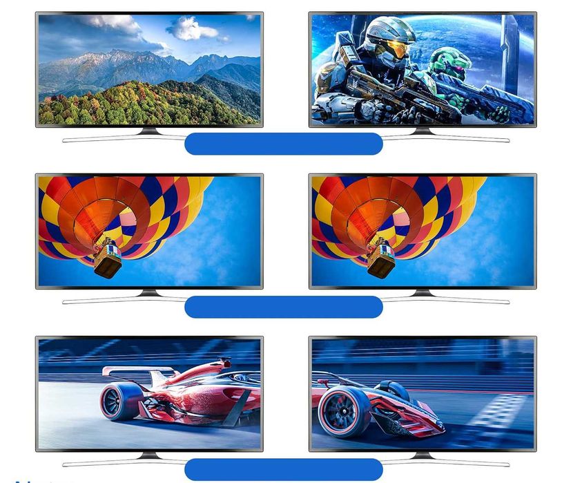 Switch HDMI KVM 2-port Dual Monitor, 4K 60Hz,TCNEWCL KS922,HDR HDCP