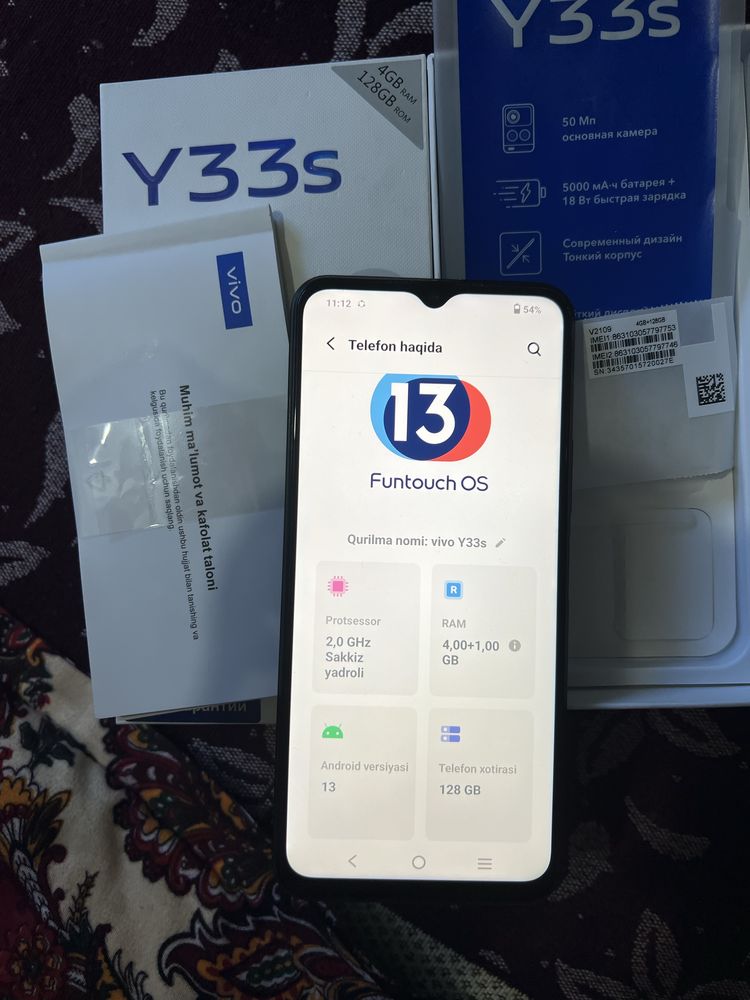 Vivo y33s full komplekt