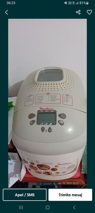 Aparat paine moulinex defect