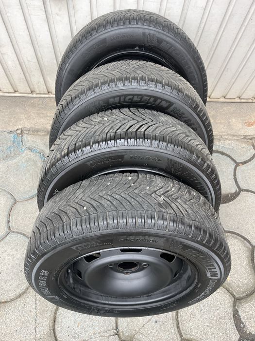 Jante otel 4x108mm, anvelope iarna 185/65 R15, Peugeot, Citroen, Ford