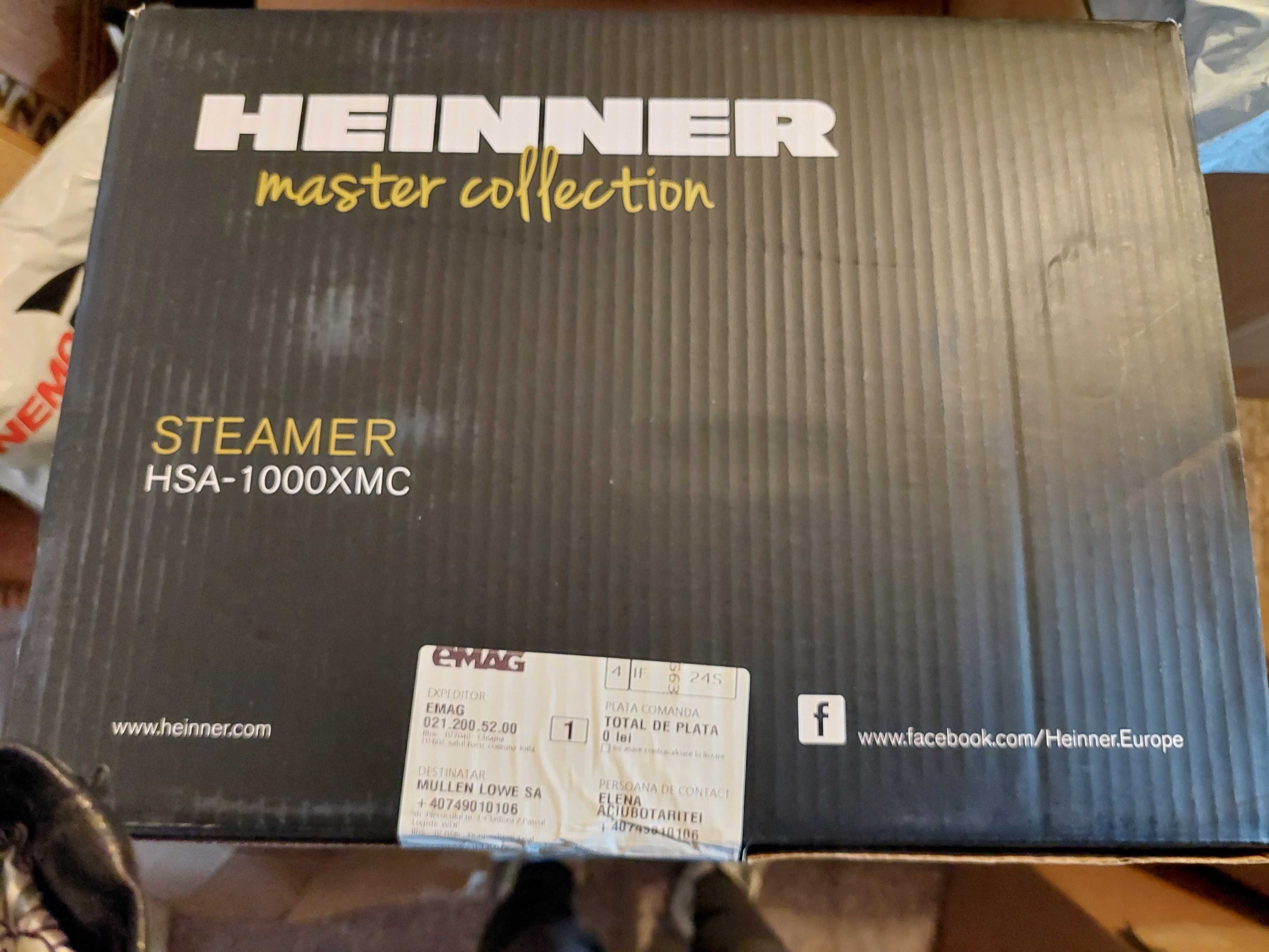 Aparat de gatit cu aburi Heinner Master Collection HSA-1000XMC,