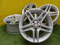 Диски R17 5x112 разноширокие на Mercedes.