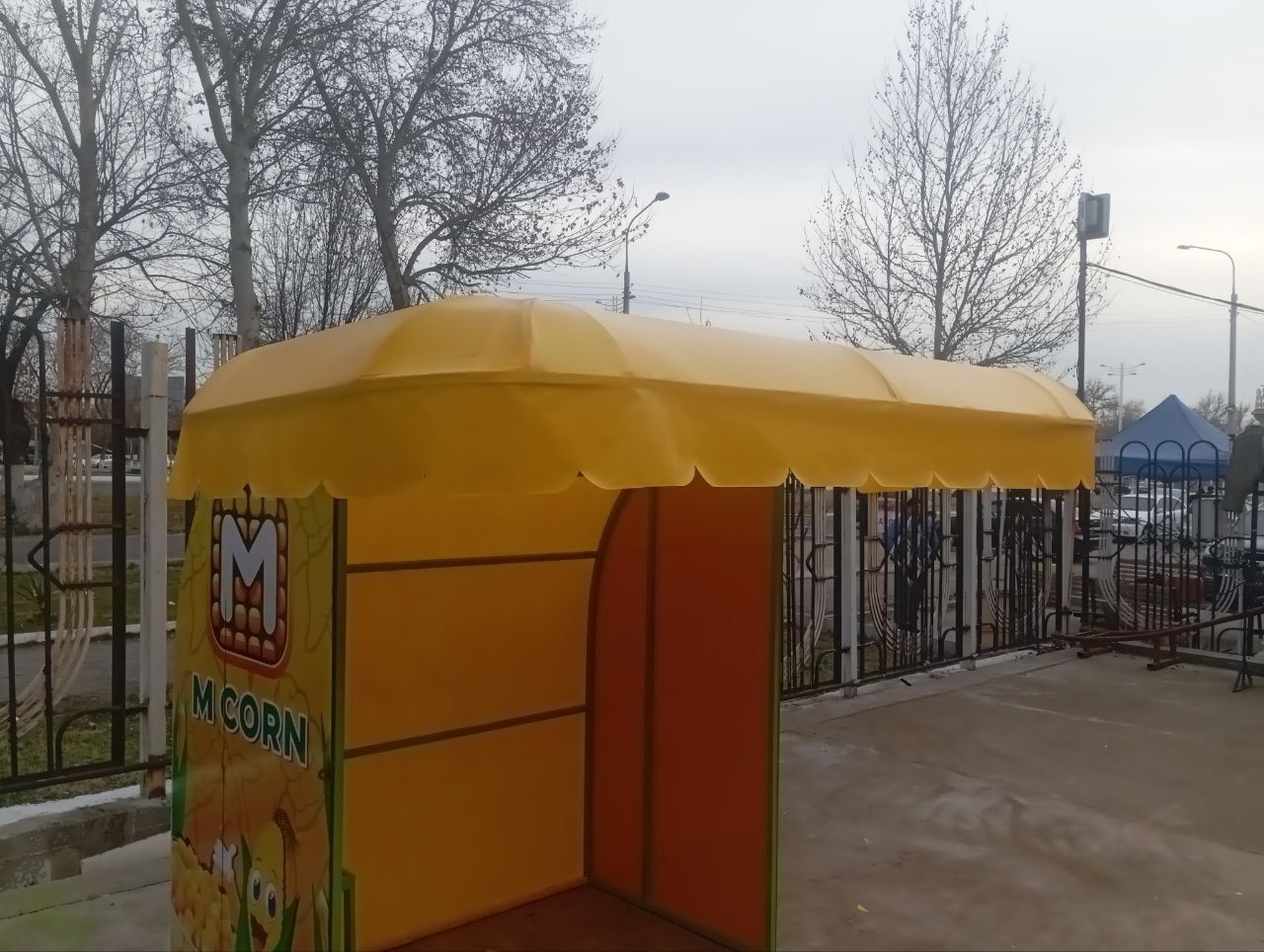 Установка банер тент сетка