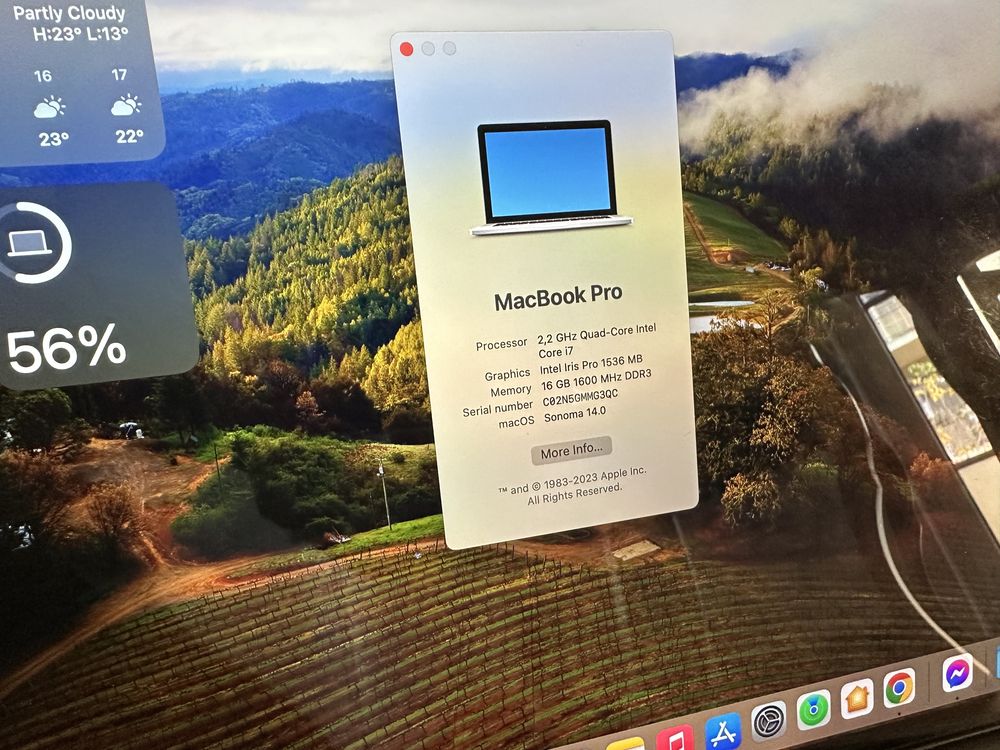 MacBook Pro 15 inch, mid 2014 , i7, 16gb RAM ,funcțional + Cadou