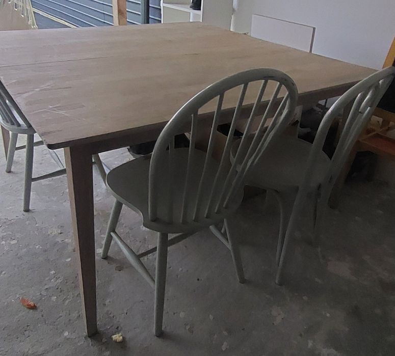 Masa din lemn de fag pătrată pentru 8 persoane 2x2