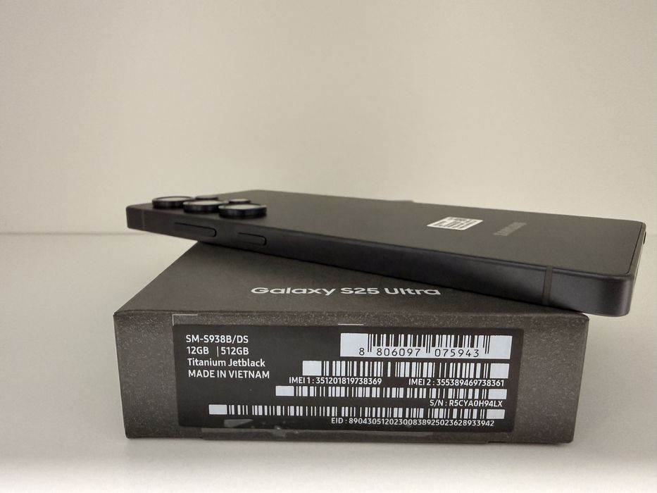 Samsung Galaxy S25 Ultra 512GB Titanium Jetblack Garantie 2 ani