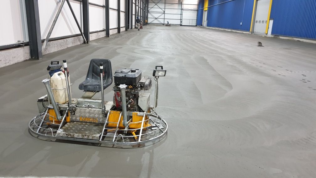 Șapă Industriala, Beton finisat cu Elicopter si Cuart, Periat