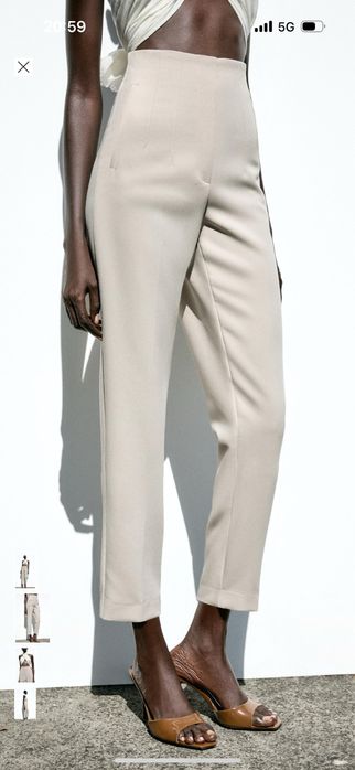 Два панталона ZARA черен и бежов