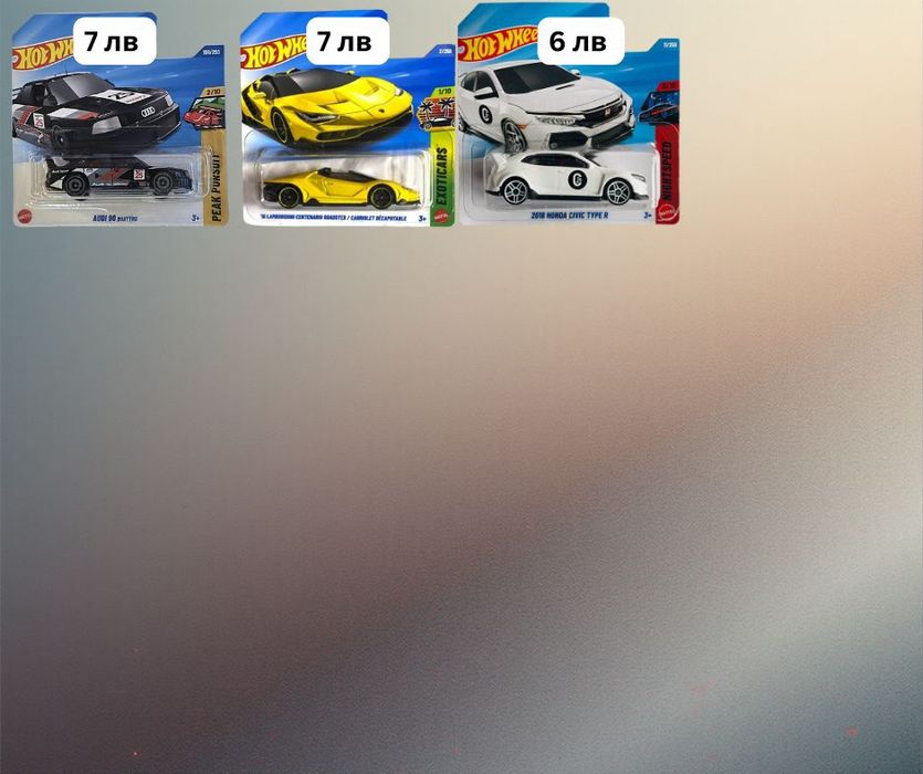 Hot Wheels, Matchbox и Majorrete колички