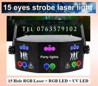 Laser RGB Super Beam 15 Lens Lumini Sigilate (7R Wash Moving )