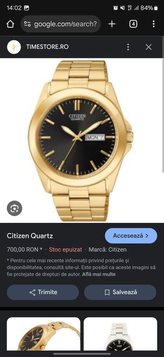 Ceas Citizen BF0582-51F auriu