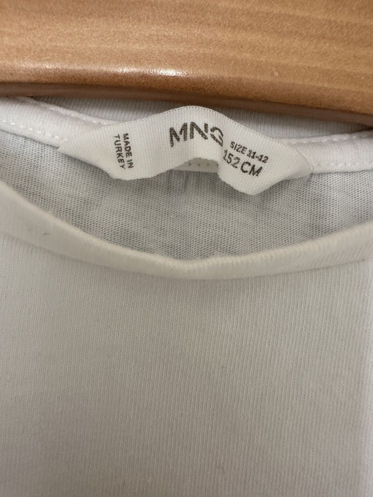 Памучна блузка Mango, за момиченце 152см