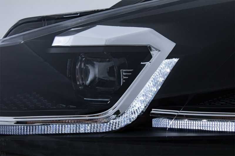 Faruri LED VW Golf 6 - Golf G7.5 Design Negru Semnalizare Secventiala