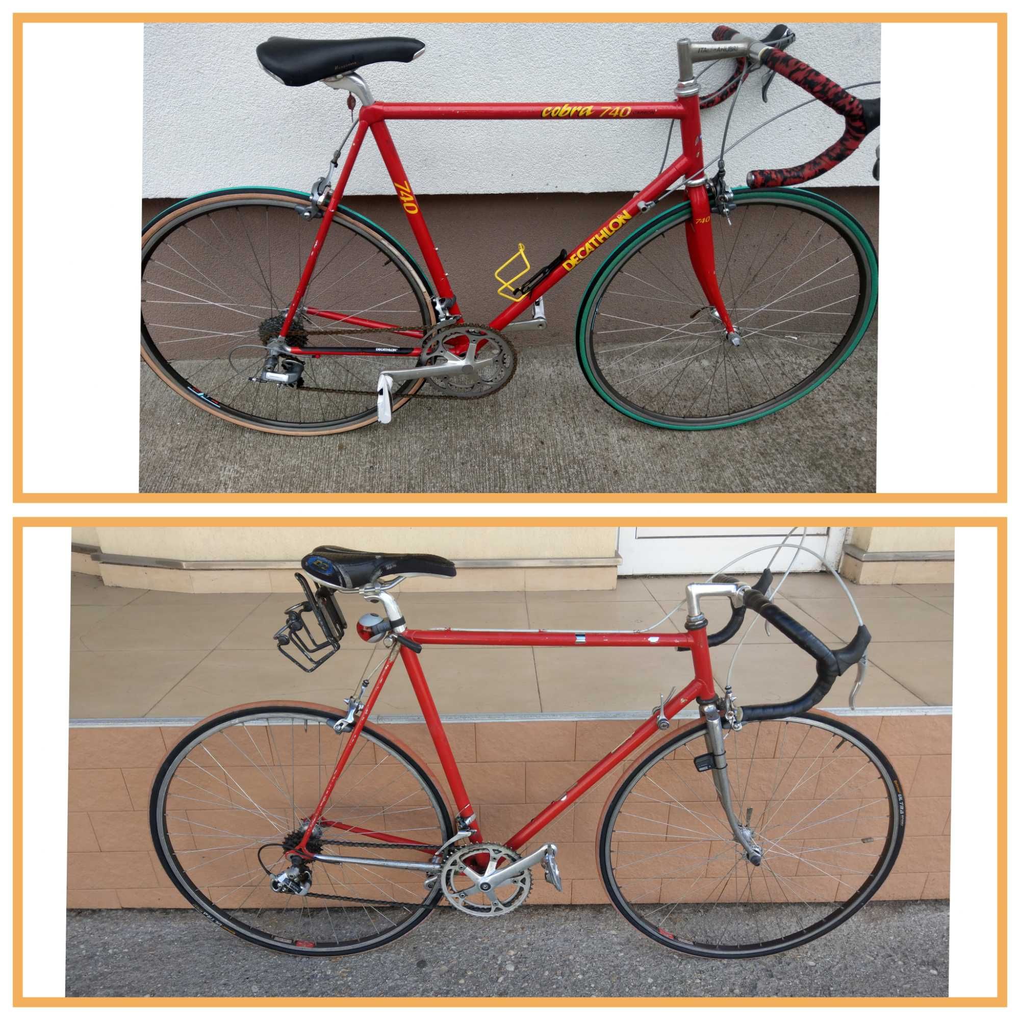 Bicicleta aluminiu, cursiera carbon, Pinarrelo, Shimano 600