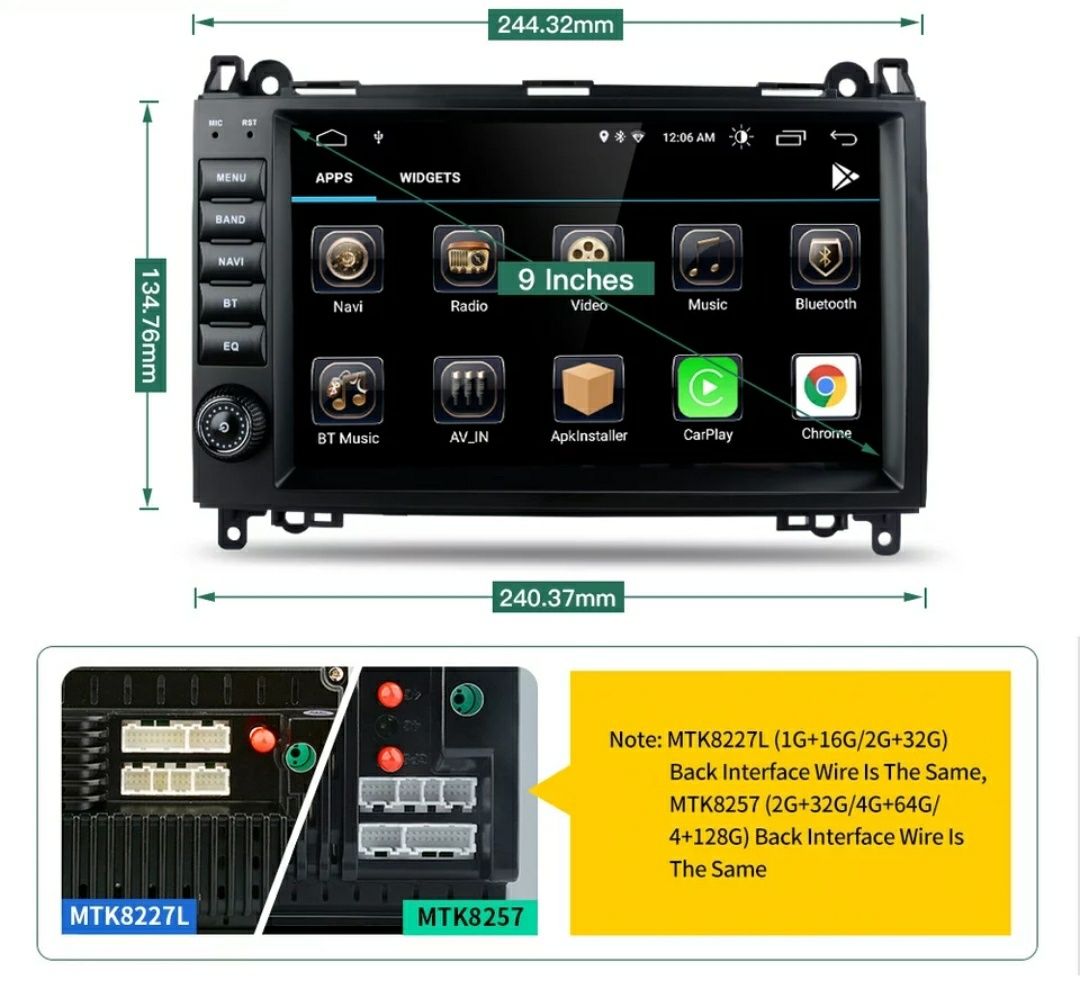 Мерцедес Андроид Мултимедия Навигация Mercedes ANDROID GPS