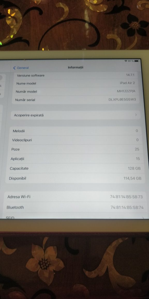 Vând iPad Air 128 GB