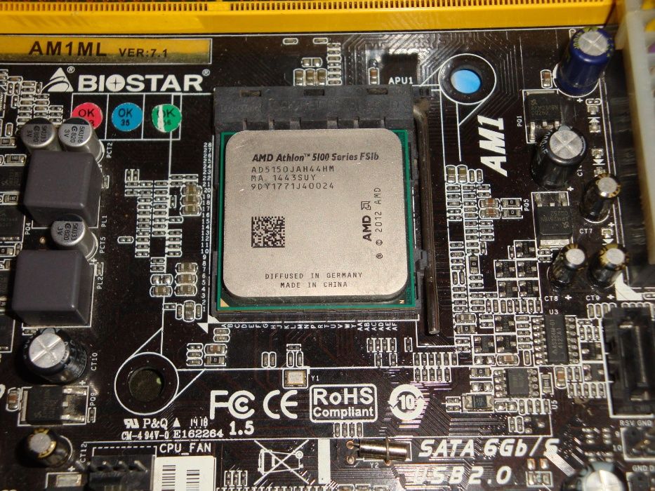 Procesor AMD Athlon 5100 AM1 25w TDP FSIB AD5150JAH44HM AM1 Kabini