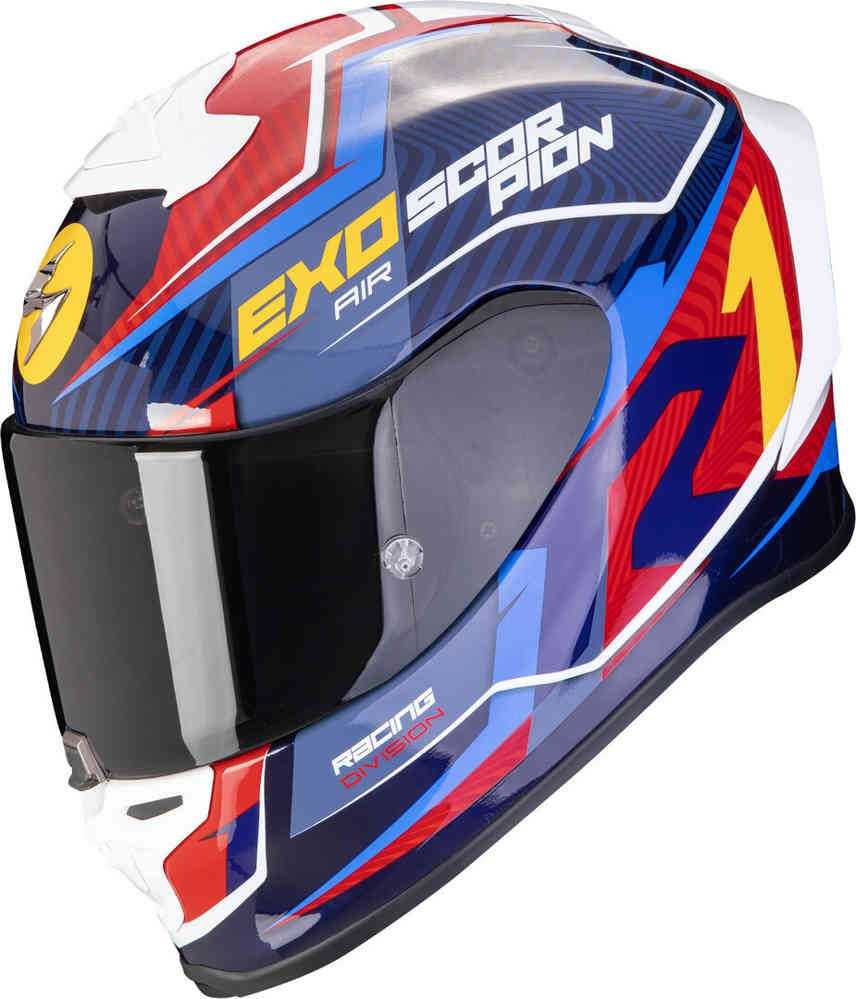 Мото Каска SCORPION EXO-R1 EVO AIR COUP Blue-Red-Yellow ,висок клас!