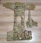 Vestă tactică Multicam + Toc de pistol picior - Utilizată puțin, stare