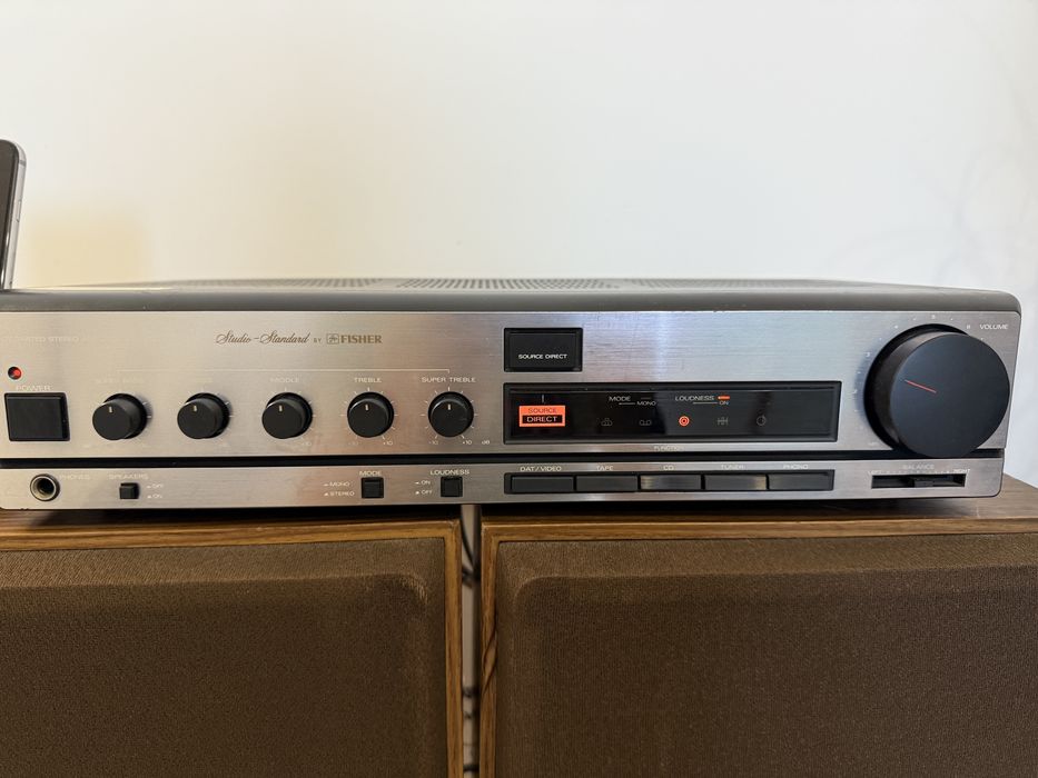 Sistem Vintage Amplificator Fisher CA-520 si boxe Sanyo