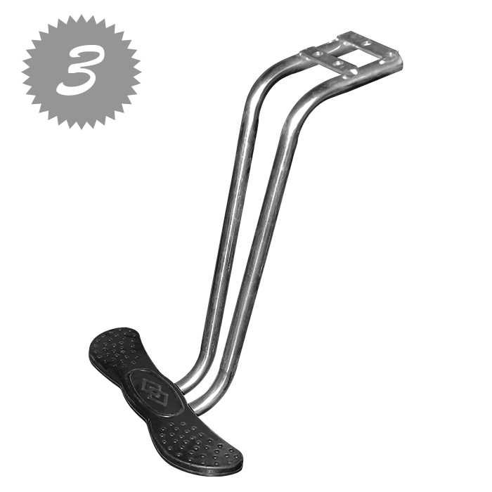 Метална стойка за крака за фризьорски или бръснарски стол